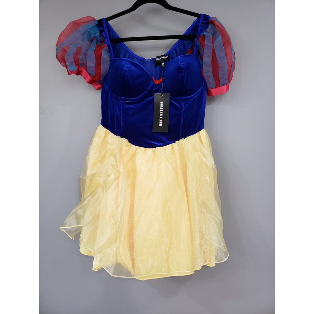 NEW SZ 1X Dolls Kill Trickz N Treatz Snow White Halloween Dress Fairest Princess